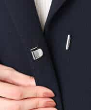 F1VFD14280 MK MICHEL KLEIN(小さいサイズ)(メゾン ドゥ サンク) 【小さいサイズ】ライトダブルクロスチェスターコート/洗える ネイビー