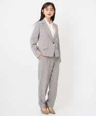 F6BAD11220 MICHEL KLEIN(小さいサイズ)(メゾン ドゥ サンク) [小さいサイズ]ボウタイブラウス ラベンダー