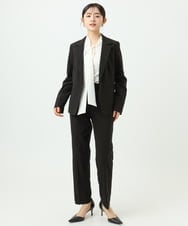 F6BAD11220 MICHEL KLEIN(小さいサイズ)(メゾン ドゥ サンク) [小さいサイズ]ボウタイブラウス ラベンダー