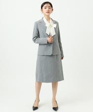 F6BAD11220 MICHEL KLEIN(小さいサイズ)(メゾン ドゥ サンク) [小さいサイズ]ボウタイブラウス ラベンダー