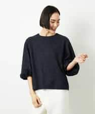 F6BDD02230 MICHEL KLEIN(小さいサイズ)(メゾン ドゥ サンク) [小さいサイズ]ツィードライクプルオーバー グレー