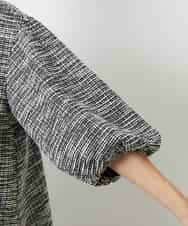 F6BDD02230 MICHEL KLEIN(小さいサイズ)(メゾン ドゥ サンク) [小さいサイズ]ツィードライクプルオーバー グレー