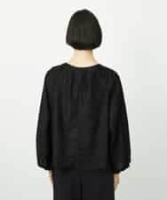 F6BDD03220 MICHEL KLEIN(小さいサイズ)(メゾン ドゥ サンク) [小さいサイズ][セットアップ対応]袖ボリュームブラウス ブラック