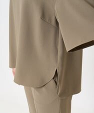 F6BGA12190 MICHEL KLEIN(小さいサイズ)(メゾン ドゥ サンク) [小さいサイズ]クルーネック TEEブラウス(接触冷感/セットアップ対応) ブラック