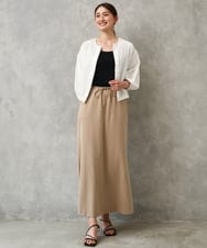 F6BGD05230 MICHEL KLEIN(小さいサイズ)(メゾン ドゥ サンク) [小さいサイズ][セットアップ対応]ワッフルノーカラーブルゾン ネイビー