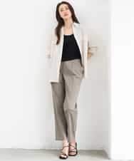 F6BGD06230 MICHEL KLEIN(小さいサイズ)(メゾン ドゥ サンク) [小さいサイズ]シアーツイルオーバーシャツ ブラック