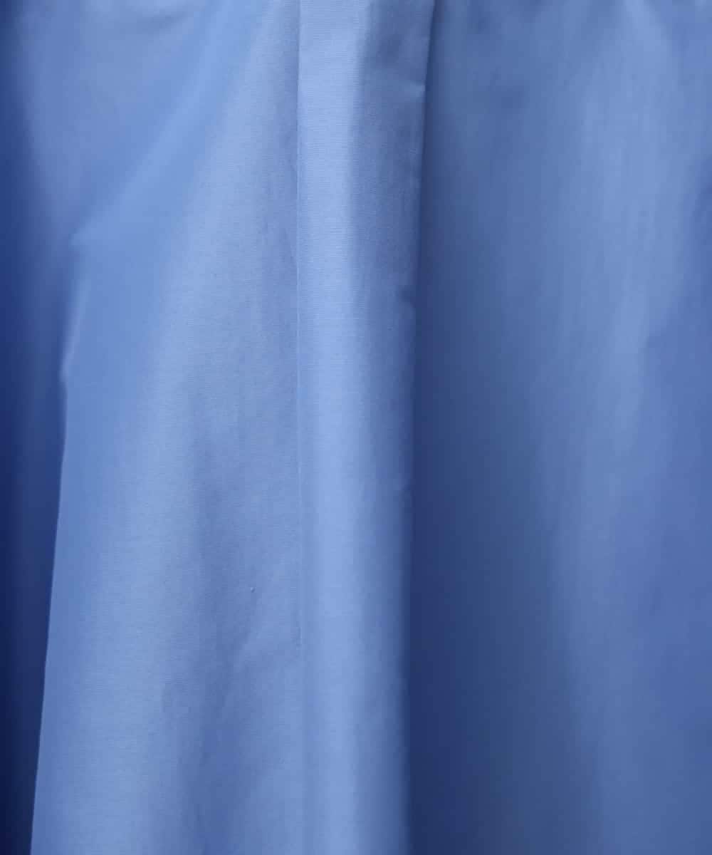 F6BGD08200 MICHEL KLEIN(小さいサイズ)(メゾン ドゥ サンク) [小さいサイズ]バンドカラーテントラインシャツ ブルー