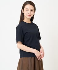 F6BGV48170 MICHEL KLEIN(小さいサイズ)(メゾン ドゥ サンク) [小さいサイズ]シアーTブラウス(2WAY/セットアップ対応) ブラウン(87)