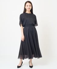 F6BGV48170 MICHEL KLEIN(小さいサイズ)(メゾン ドゥ サンク) [小さいサイズ]シアーTブラウス(2WAY/セットアップ対応) ブラウン(87)