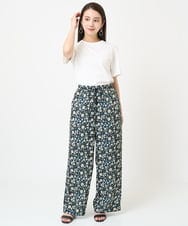 F6BGV48170 MICHEL KLEIN(小さいサイズ)(メゾン ドゥ サンク) [小さいサイズ]シアーTブラウス(2WAY/セットアップ対応) ブラウン(87)