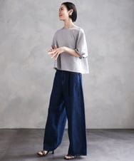 F6BHA06230 MICHEL KLEIN(小さいサイズ)(メゾン ドゥ サンク) [小さいサイズ]袖ボリュームブラウス ライトイエロー