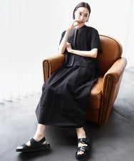 F6BHA18230 MICHEL KLEIN(小さいサイズ)(メゾン ドゥ サンク) [小さいサイズ]エンブロイダリーレースブラウス(セットアップ対応) ライトブルー