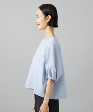 F6BID09230 MICHEL KLEIN(小さいサイズ)(メゾン ドゥ サンク) [小さいサイズ]パフスリーブブラウス ライトグレー