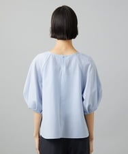 F6BID09230 MICHEL KLEIN(小さいサイズ)(メゾン ドゥ サンク) [小さいサイズ]パフスリーブブラウス ライトグレー