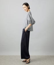 F6BID09230 MICHEL KLEIN(小さいサイズ)(メゾン ドゥ サンク) [小さいサイズ]パフスリーブブラウス ライトグレー