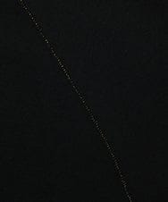 F6CAD04270 MICHEL KLEIN(小さいサイズ)(メゾン ドゥ サンク) [小さいサイズ]シアー裏毛アクセントラメパーカー ブラック