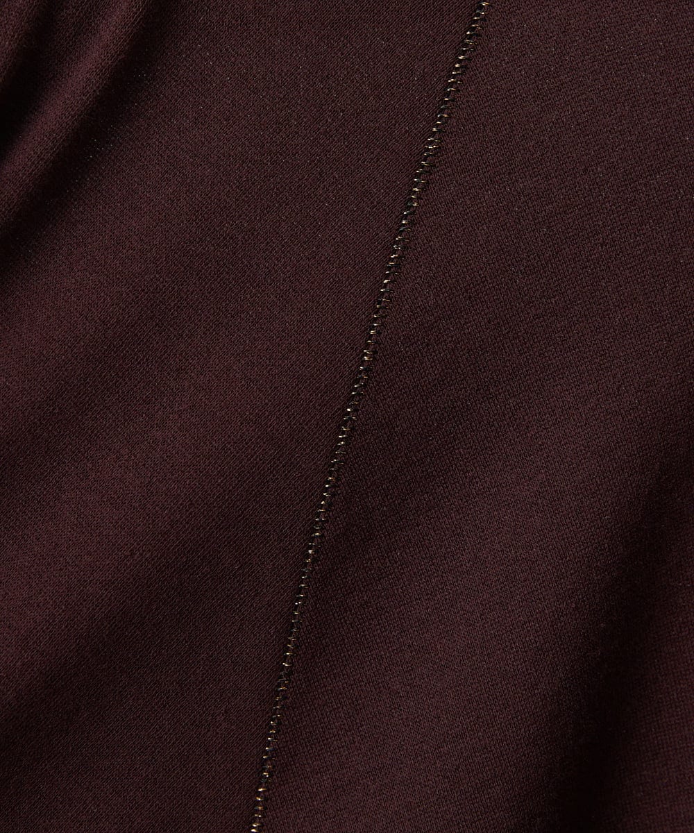F6CAD04270 MICHEL KLEIN(小さいサイズ)(メゾン ドゥ サンク) [小さいサイズ]シアー裏毛アクセントラメパーカー ブラック