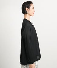 F6CGA13180 MICHEL KLEIN(小さいサイズ)(メゾン ドゥ サンク) [小さいサイズ]ドレープカーディガン(接触冷感/UVカット) ホワイト