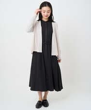 F6CJA01200 MICHEL KLEIN(小さいサイズ)(メゾン ドゥ サンク) ［小さいサイズ］ショートトッパーカーディガン(紫外線/冷房対策に) オフホワイト