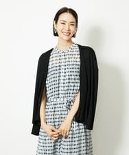 F6CJA01200 MICHEL KLEIN(小さいサイズ)(メゾン ドゥ サンク) ［小さいサイズ］ショートトッパーカーディガン(紫外線/冷房対策に) オフホワイト