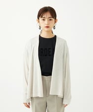 F6CJA01200 MICHEL KLEIN(小さいサイズ)(メゾン ドゥ サンク) ［小さいサイズ］ショートトッパーカーディガン(紫外線/冷房対策に) オフホワイト