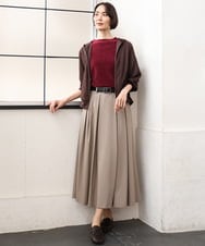 F6CJD30270 MICHEL KLEIN(小さいサイズ)(メゾン ドゥ サンク) シアー裏毛パーカー ダークグレー
