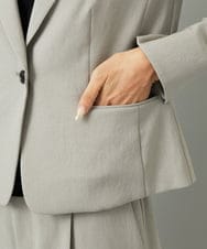 F6DAD36380 MICHEL KLEIN(小さいサイズ)(メゾン ドゥ サンク) [小さいサイズ][セットアップ対応]テーラードジャケット グレー