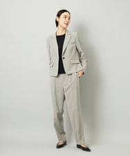 F6DAD36380 MICHEL KLEIN(小さいサイズ)(メゾン ドゥ サンク) [小さいサイズ][セットアップ対応]テーラードジャケット グレー