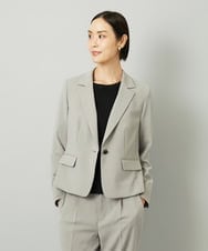 F6DAD36380 MICHEL KLEIN(小さいサイズ)(メゾン ドゥ サンク) [小さいサイズ][セットアップ対応]テーラードジャケット グレー