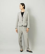 F6DAD36380 MICHEL KLEIN(小さいサイズ)(メゾン ドゥ サンク) [小さいサイズ][セットアップ対応]テーラードジャケット グレー