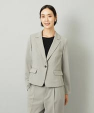 F6DAD36380 MICHEL KLEIN(小さいサイズ)(メゾン ドゥ サンク) [小さいサイズ][セットアップ対応]テーラードジャケット グレー