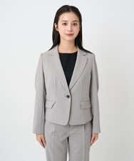 F6DAD36380 MICHEL KLEIN(小さいサイズ)(メゾン ドゥ サンク) [小さいサイズ][セットアップ対応]テーラードジャケット グレー