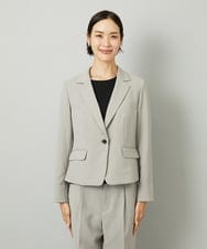F6DAD36380 MICHEL KLEIN(小さいサイズ)(メゾン ドゥ サンク) [小さいサイズ][セットアップ対応]テーラードジャケット グレー