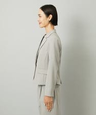 F6DAD36380 MICHEL KLEIN(小さいサイズ)(メゾン ドゥ サンク) [小さいサイズ][セットアップ対応]テーラードジャケット グレー