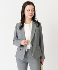 F6DDA06380 MICHEL KLEIN(小さいサイズ)(メゾン ドゥ サンク) [小さいサイズ]ストレッチテーラードジャケット(セットアップ対応/2サイズあり/裏地なし) グレー