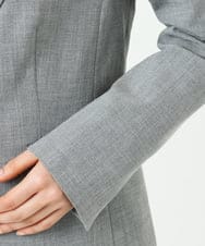 F6DDD01450 MICHEL KLEIN(小さいサイズ)(メゾン ドゥ サンク) [小さいサイズ][セットアップ対応]テーラードジャケット グレー