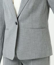 F6DDD01450 MICHEL KLEIN(小さいサイズ)(メゾン ドゥ サンク) [小さいサイズ][セットアップ対応]テーラードジャケット グレー