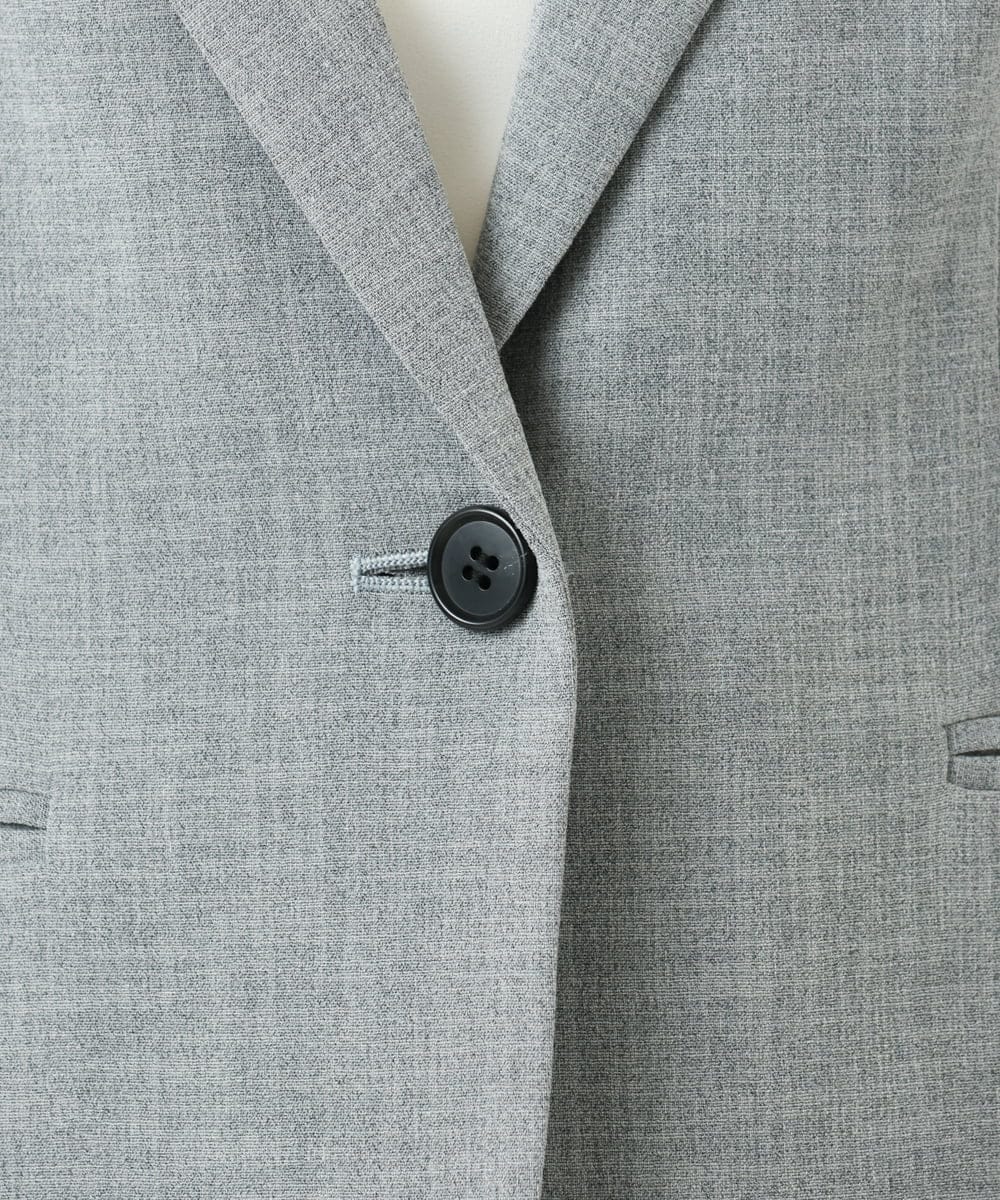 F6DDD01450 MICHEL KLEIN(小さいサイズ)(メゾン ドゥ サンク) [小さいサイズ][セットアップ対応]テーラードジャケット グレー