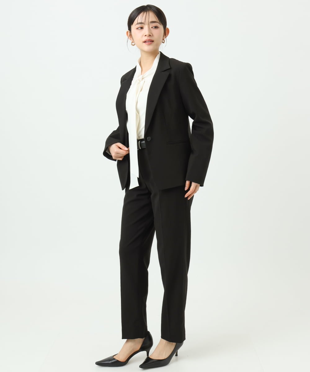 F6DDD01450 MICHEL KLEIN(小さいサイズ)(メゾン ドゥ サンク) [小さいサイズ][セットアップ対応]テーラードジャケット グレー