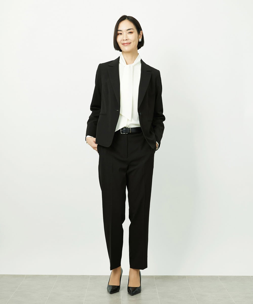 F6DDD01450 MICHEL KLEIN(小さいサイズ)(メゾン ドゥ サンク) [小さいサイズ][セットアップ対応]テーラードジャケット グレー