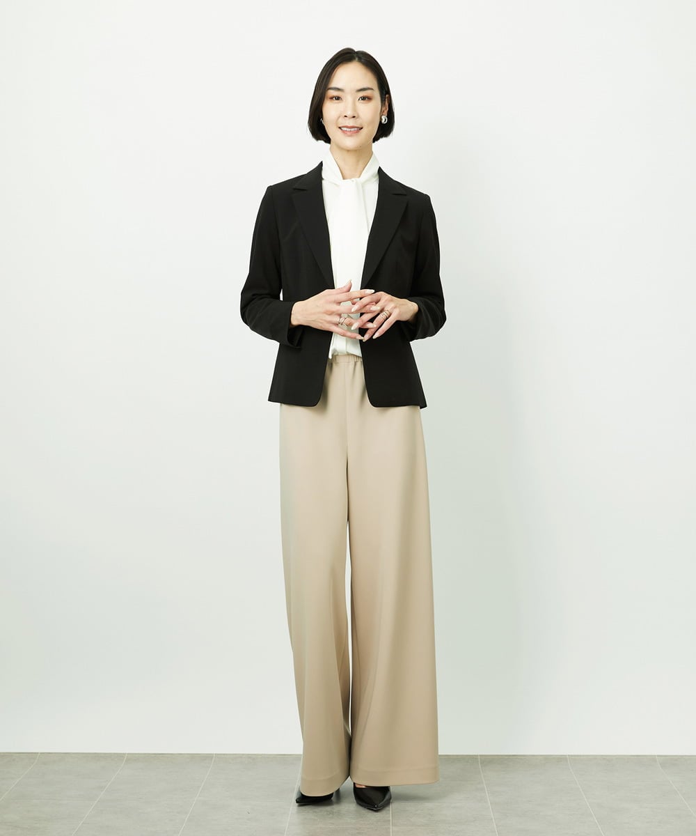 F6DDD01450 MICHEL KLEIN(小さいサイズ)(メゾン ドゥ サンク) [小さいサイズ][セットアップ対応]テーラードジャケット グレー