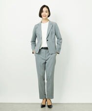 F6DDD01450 MICHEL KLEIN(小さいサイズ)(メゾン ドゥ サンク) [小さいサイズ][セットアップ対応]テーラードジャケット グレー