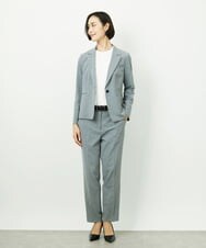 F6DDD01450 MICHEL KLEIN(小さいサイズ)(メゾン ドゥ サンク) [小さいサイズ][セットアップ対応]テーラードジャケット グレー