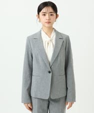 F6DDD01450 MICHEL KLEIN(小さいサイズ)(メゾン ドゥ サンク) [小さいサイズ][セットアップ対応]テーラードジャケット グレー