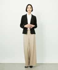 F6DDD01450 MICHEL KLEIN(小さいサイズ)(メゾン ドゥ サンク) [小さいサイズ][セットアップ対応]テーラードジャケット ブラック