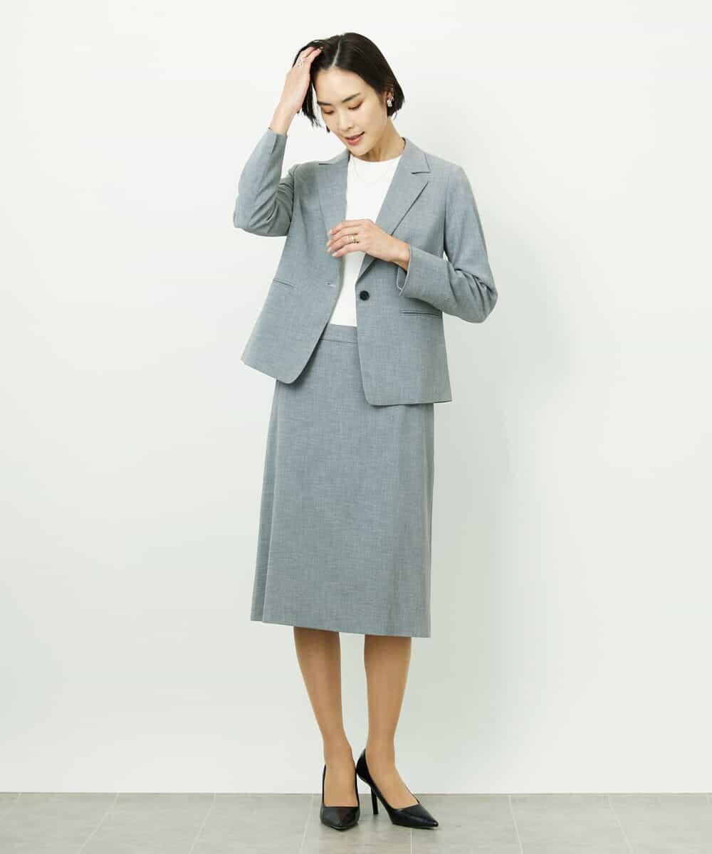 F6DDD01450 MICHEL KLEIN(小さいサイズ)(メゾン ドゥ サンク) [小さいサイズ][セットアップ対応]テーラードジャケット ブラック