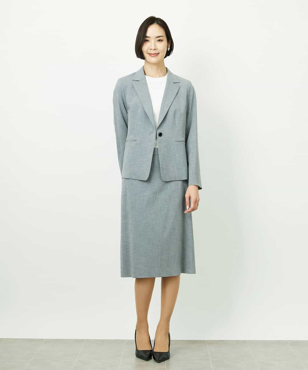 F6DDD01450 MICHEL KLEIN(小さいサイズ)(メゾン ドゥ サンク) [小さいサイズ][セットアップ対応]テーラードジャケット ブラック