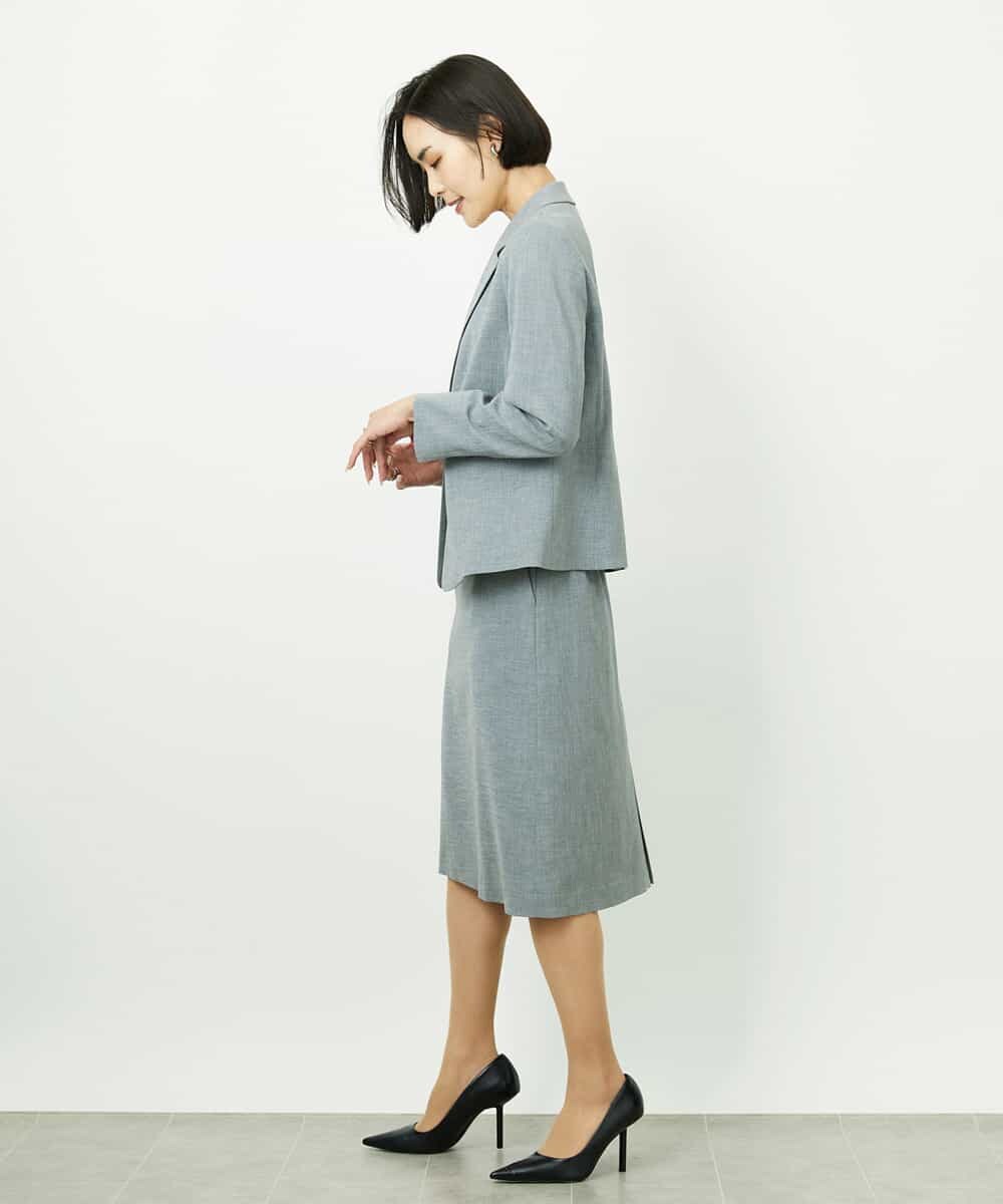 F6DDD01450 MICHEL KLEIN(小さいサイズ)(メゾン ドゥ サンク) [小さいサイズ][セットアップ対応]テーラードジャケット ブラック