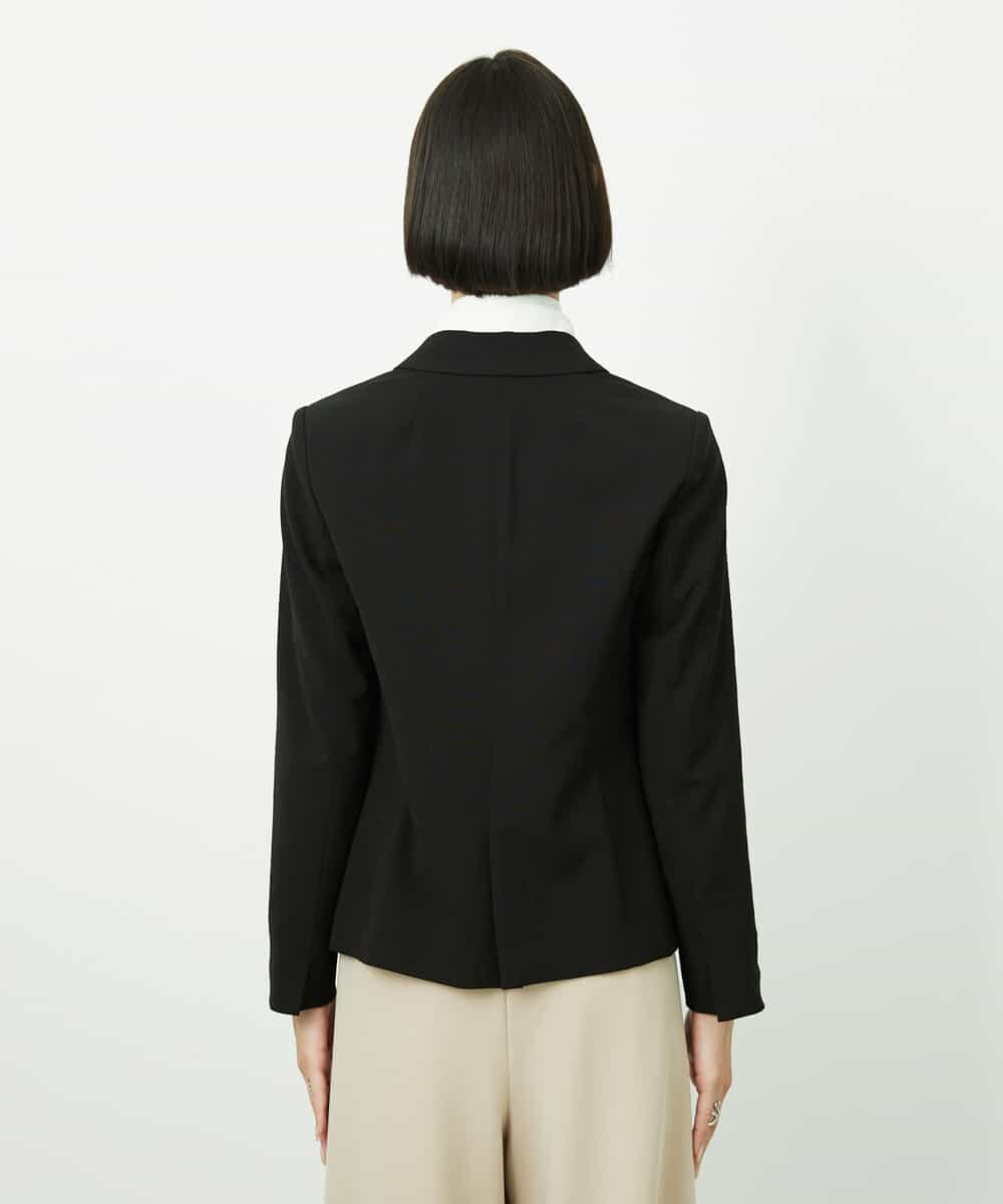 F6DDD01450 MICHEL KLEIN(小さいサイズ)(メゾン ドゥ サンク) [小さいサイズ][セットアップ対応]テーラードジャケット ブラック