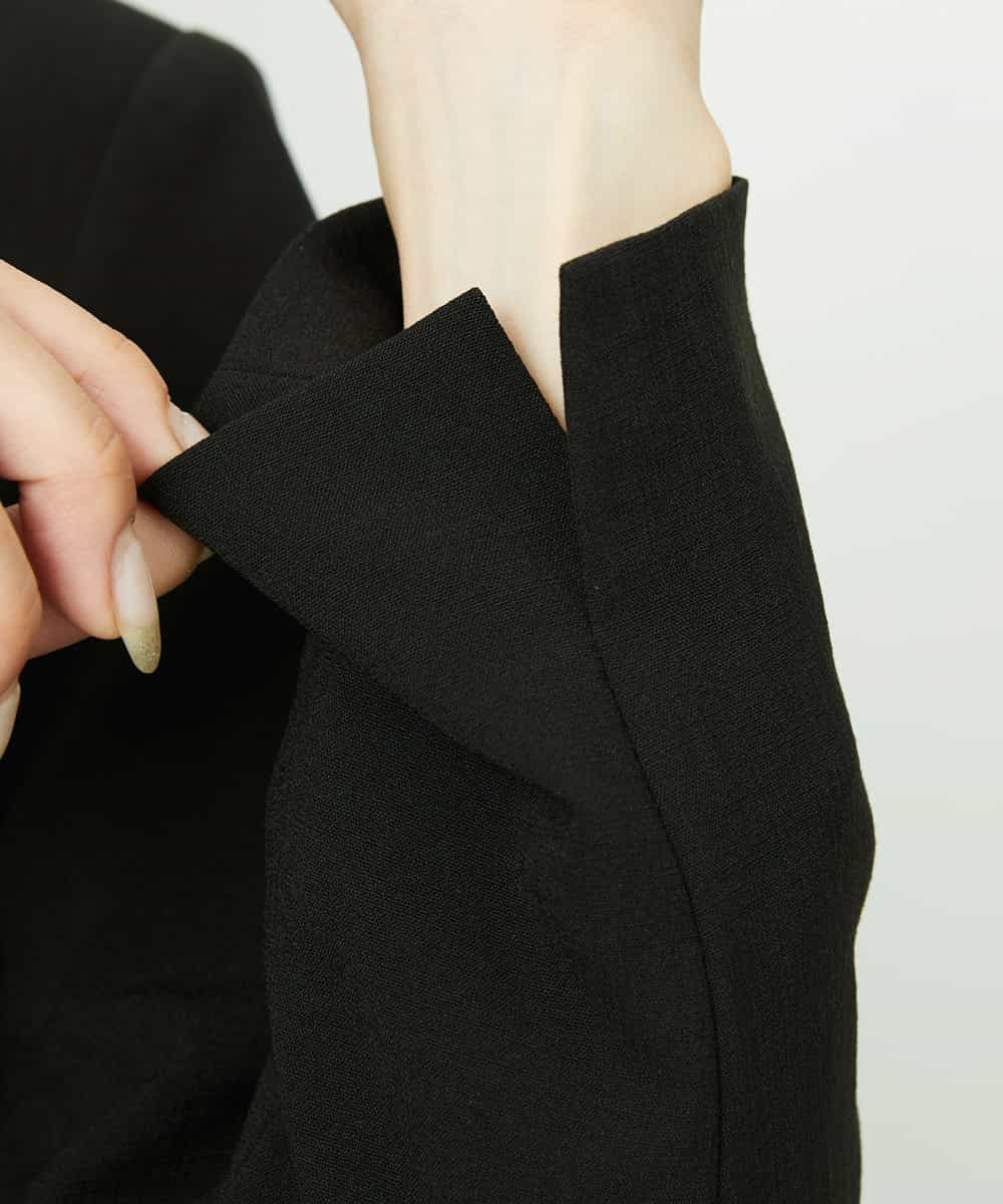 F6DDD01450 MICHEL KLEIN(小さいサイズ)(メゾン ドゥ サンク) [小さいサイズ][セットアップ対応]テーラードジャケット ブラック